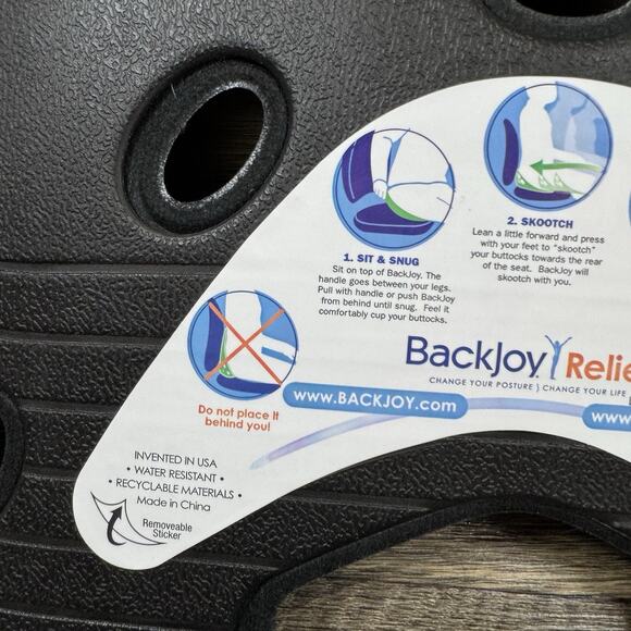 BackJoy SitSmart Core Traction Posture Seat Designed for Lower Back Pain Relief - Picture 4 of 7